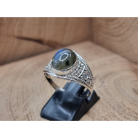 Echt zilveren ring met Labradoriet